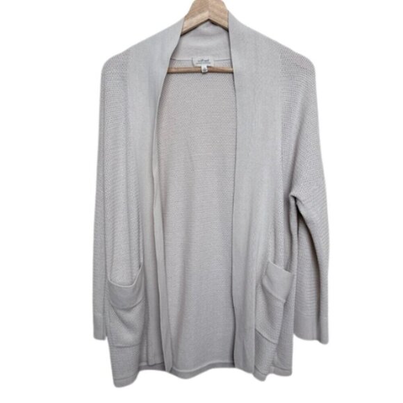 Aritzia Womens Xsmall Birch Open Front Open Knitted Cardigan - Picture 1 of 13